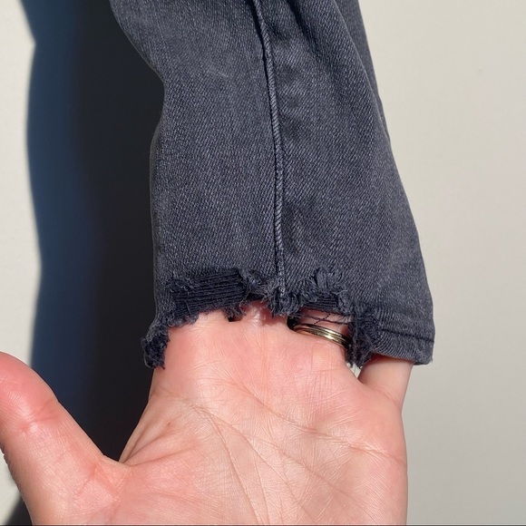 FRAME Le High Skinny Denim Jeans in Streep Charcoal Gray, 27 - Picture 6 of 16